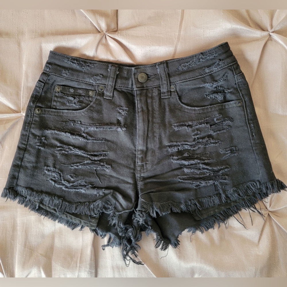 Women’s Black Denim Short